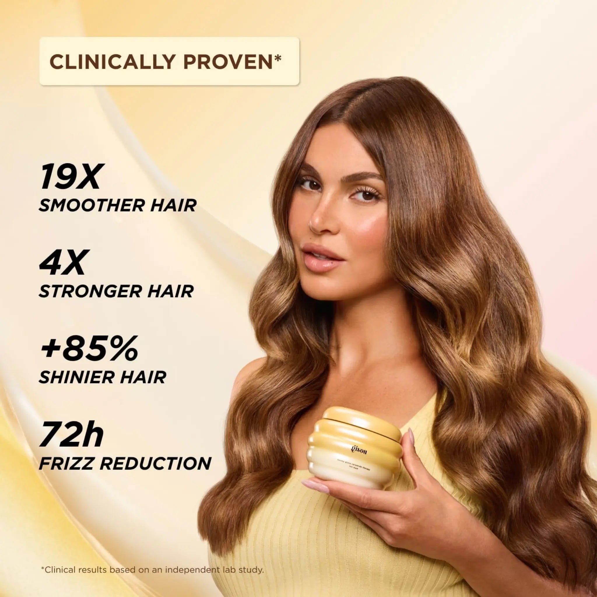 Маска для волос Gisou — Honey Gloss Ceramide Therapy Hair Mask / 75 мл Findy Uzbekistan