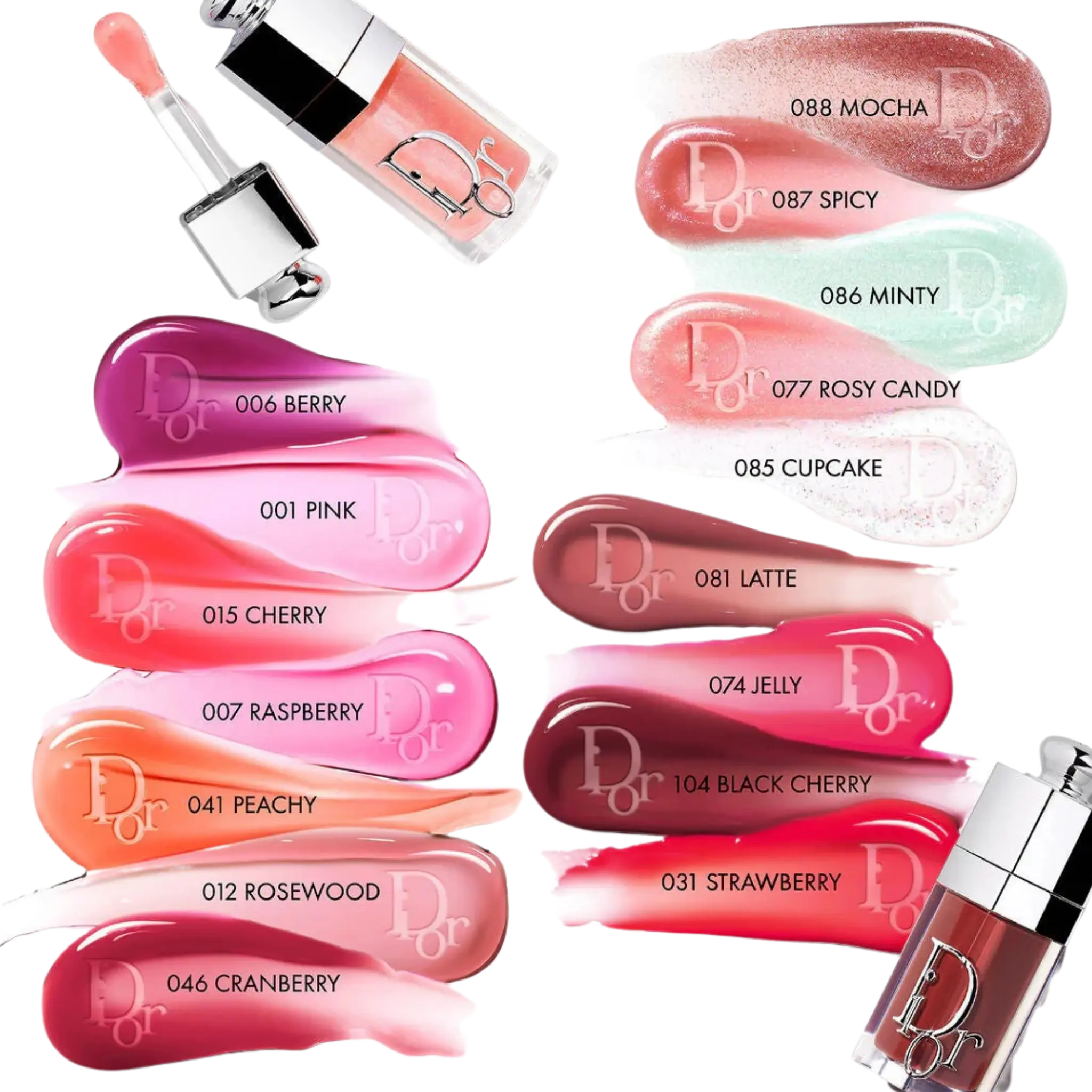 Масло для губ Dior - Lip Glow Oil Hydrating High-Shine Gloss / 001 Pink Juicy Findy Uzbekistan
