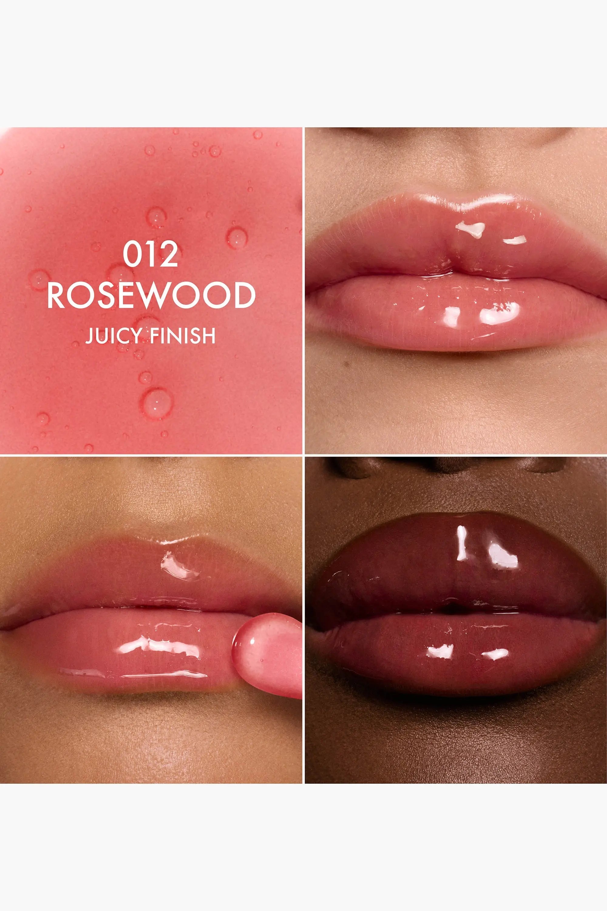 Масло для губ Dior - Lip Glow Oil Hydrating High-Shine Gloss / 012 Rosewood Juicy Findy Uzbekistan