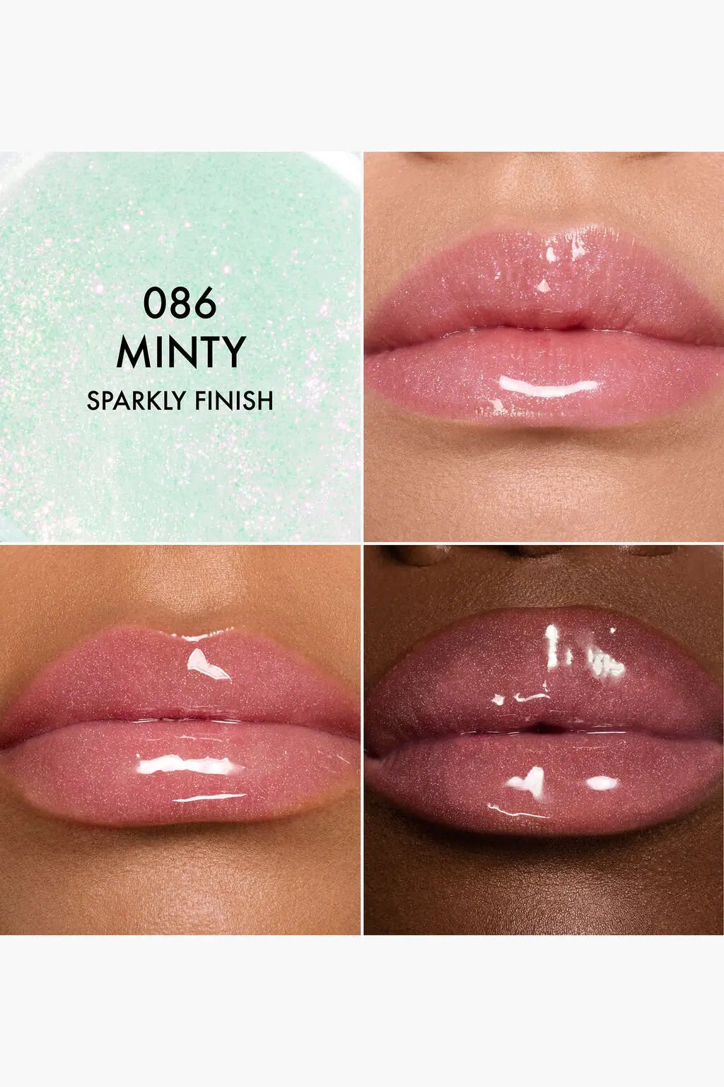 Масло для губ Dior - Lip Glow Oil Hydrating High-Shine Gloss / 086 Minty Sparkly Findy Uzbekistan