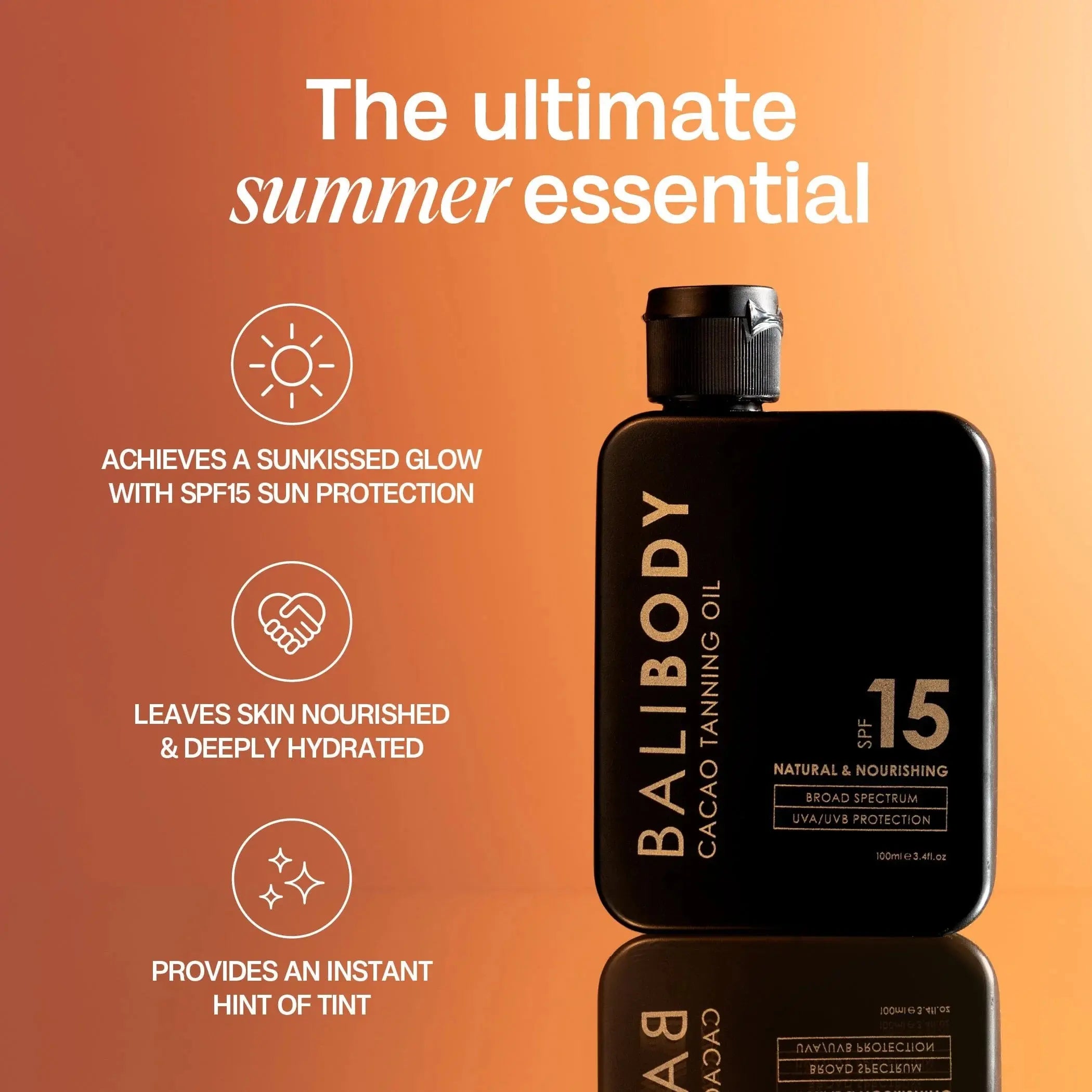 Масло для загара / Bali Body Cacao Tanning Oil SPF15 Bali Body