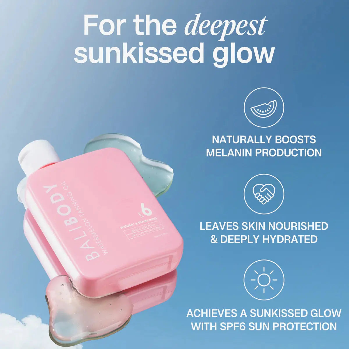 Масло для загара / Bali Body Watermelon SPF 6 Bali Body