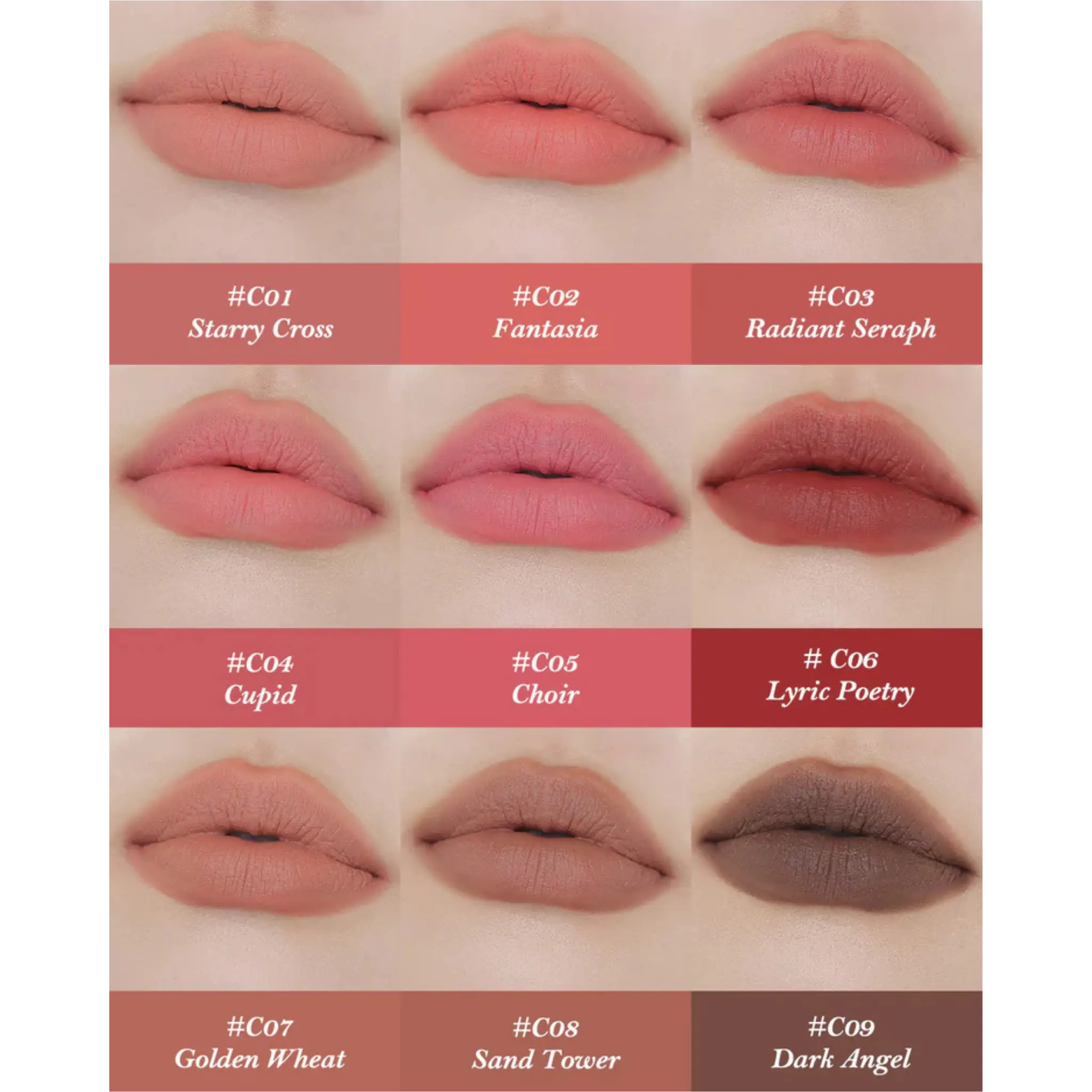 Матовая помада Flower Knows — Little Angel Matte Lipstick / C09 Dark Angel Findy Uzbekistan