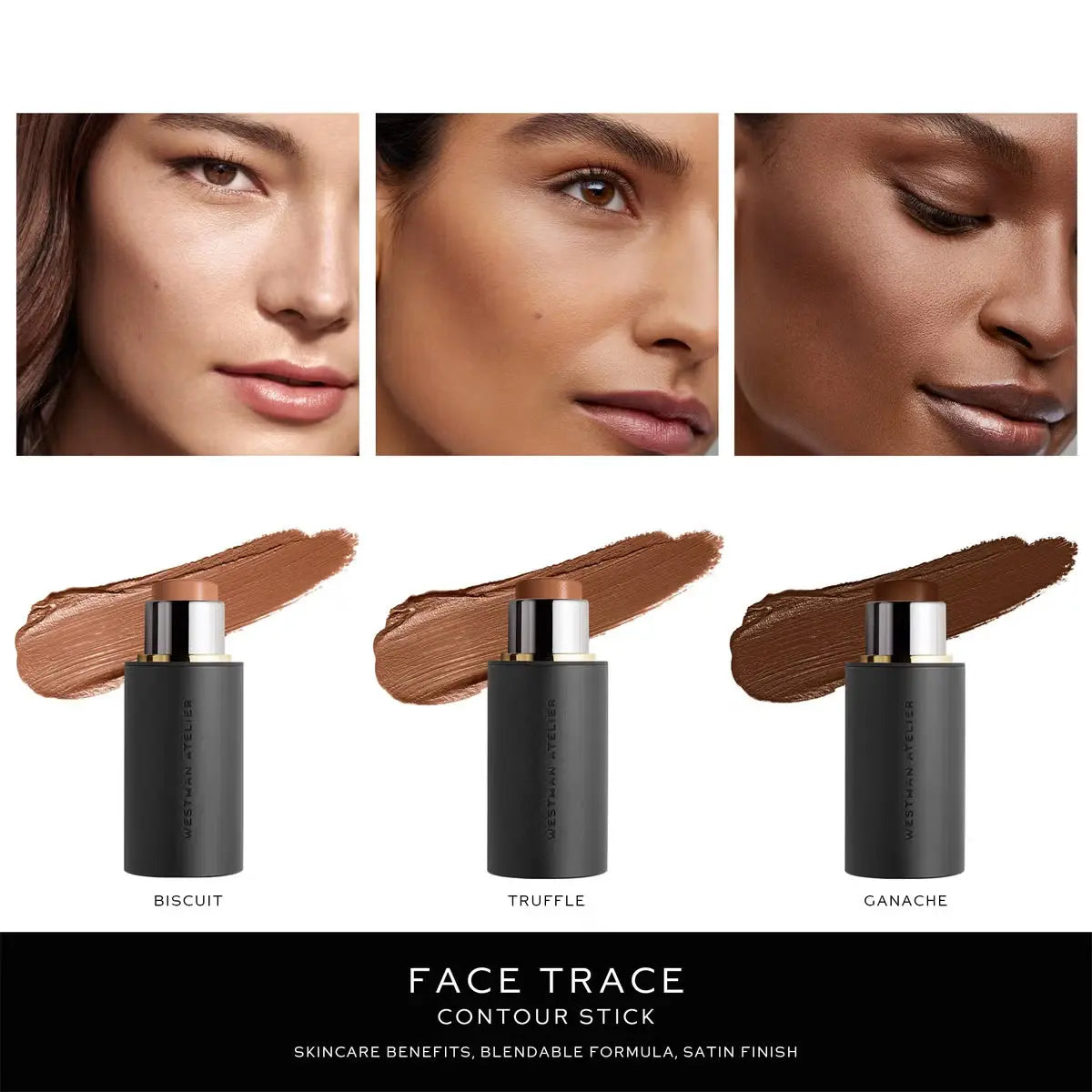 Мини Контур-стик / Westman Atelier Mini Petite Face Trace Cream Contour Stick / Biscuit Westman Atelier