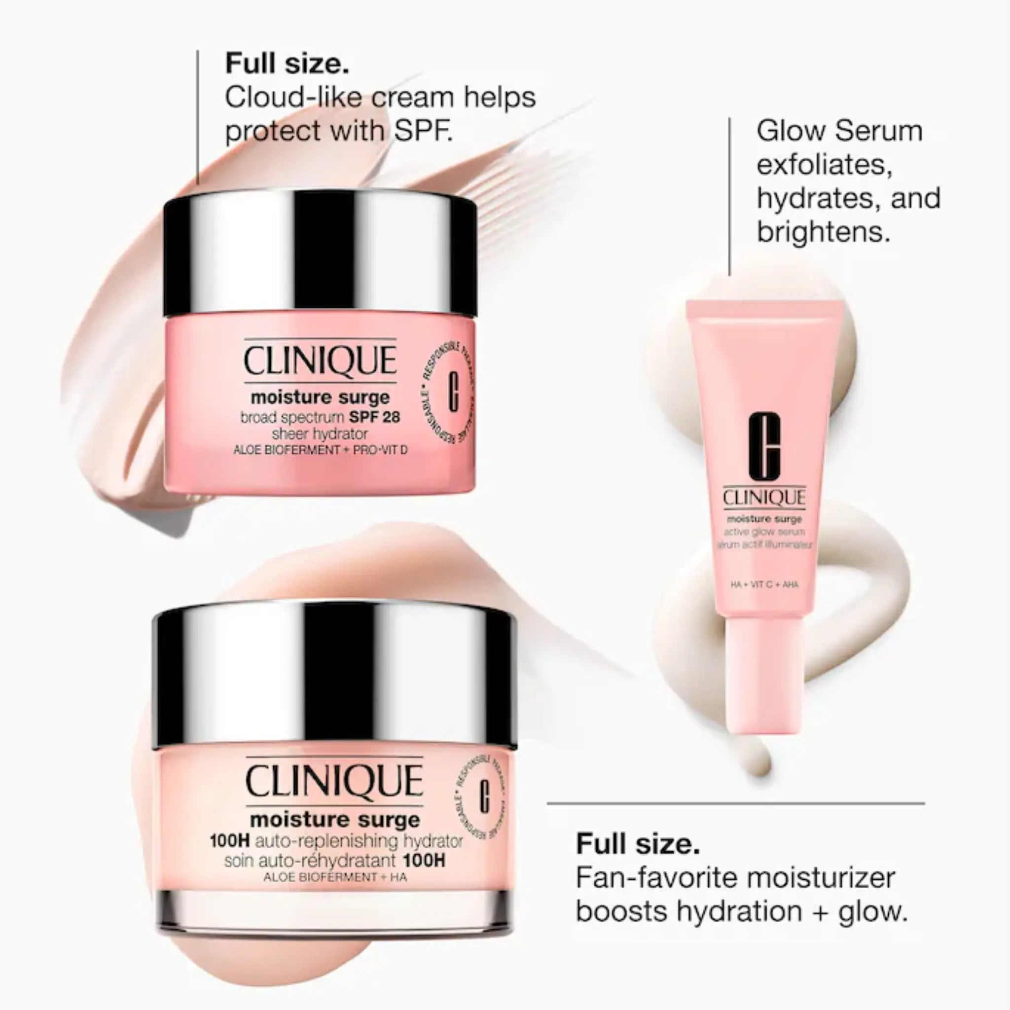 Набор Clinique — Moisture Surge Glow From AM to PM Set Findy Uzbekistan