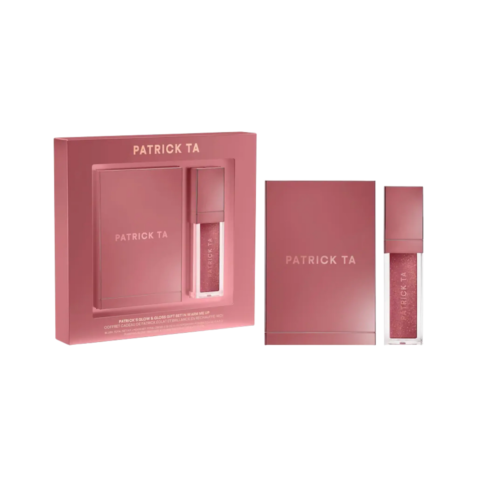 Набор Patrick TA Patrick’s Glow and Gloss Set: Major Headlines Blush Duo and Lip Gloss Makeup Gift Set Findy Uzbekistan
