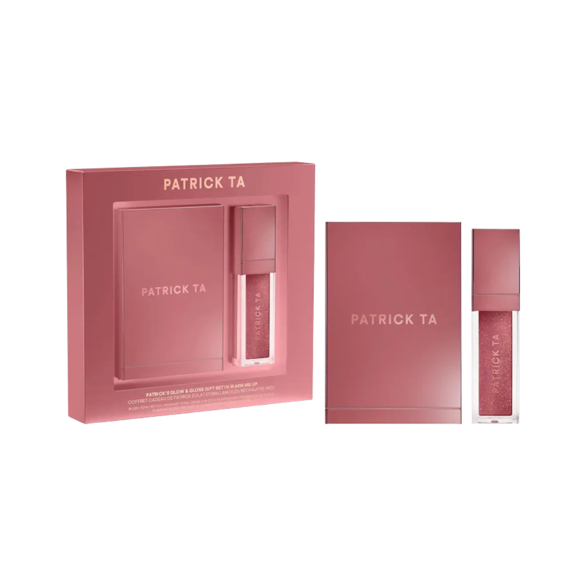 Набор Patrick TA Patrick’s Glow and Gloss Set: Major Headlines Blush Duo and Lip Gloss Makeup Gift Set Findy Uzbekistan