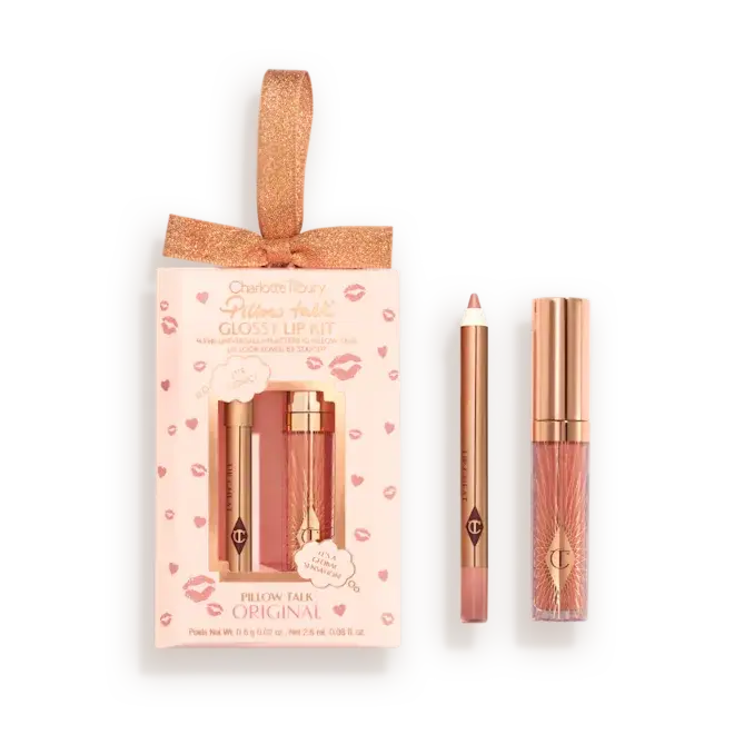 Набор для губ Charlotte Tilbury Mini Pillow Talk Glossy Lip Duos / оттенок Pillow Talk Original Findy Uzbekistan