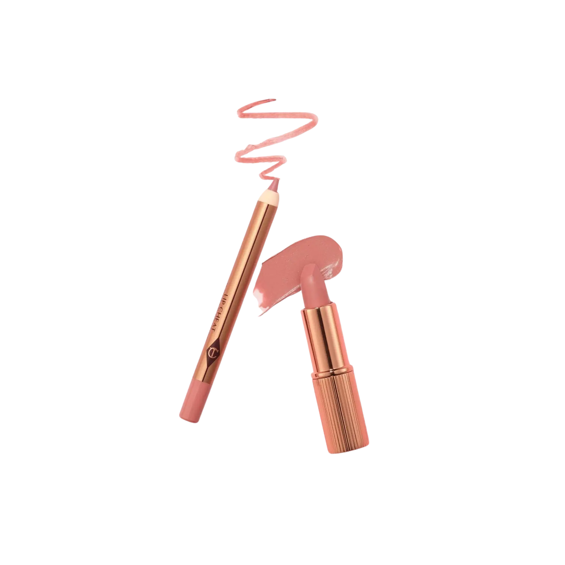Набор для губ - Charlotte Tilbury Mini Pillow Talk Lipstick & Liner Set / Pillow Talk Fair Findy Uzbekistan