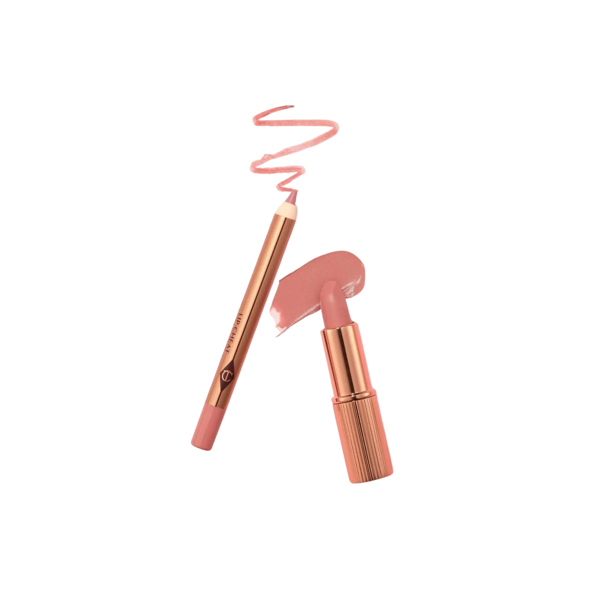 Набор для губ - Charlotte Tilbury Mini Pillow Talk Lipstick & Liner Set / Pillow Talk Fair Findy Uzbekistan