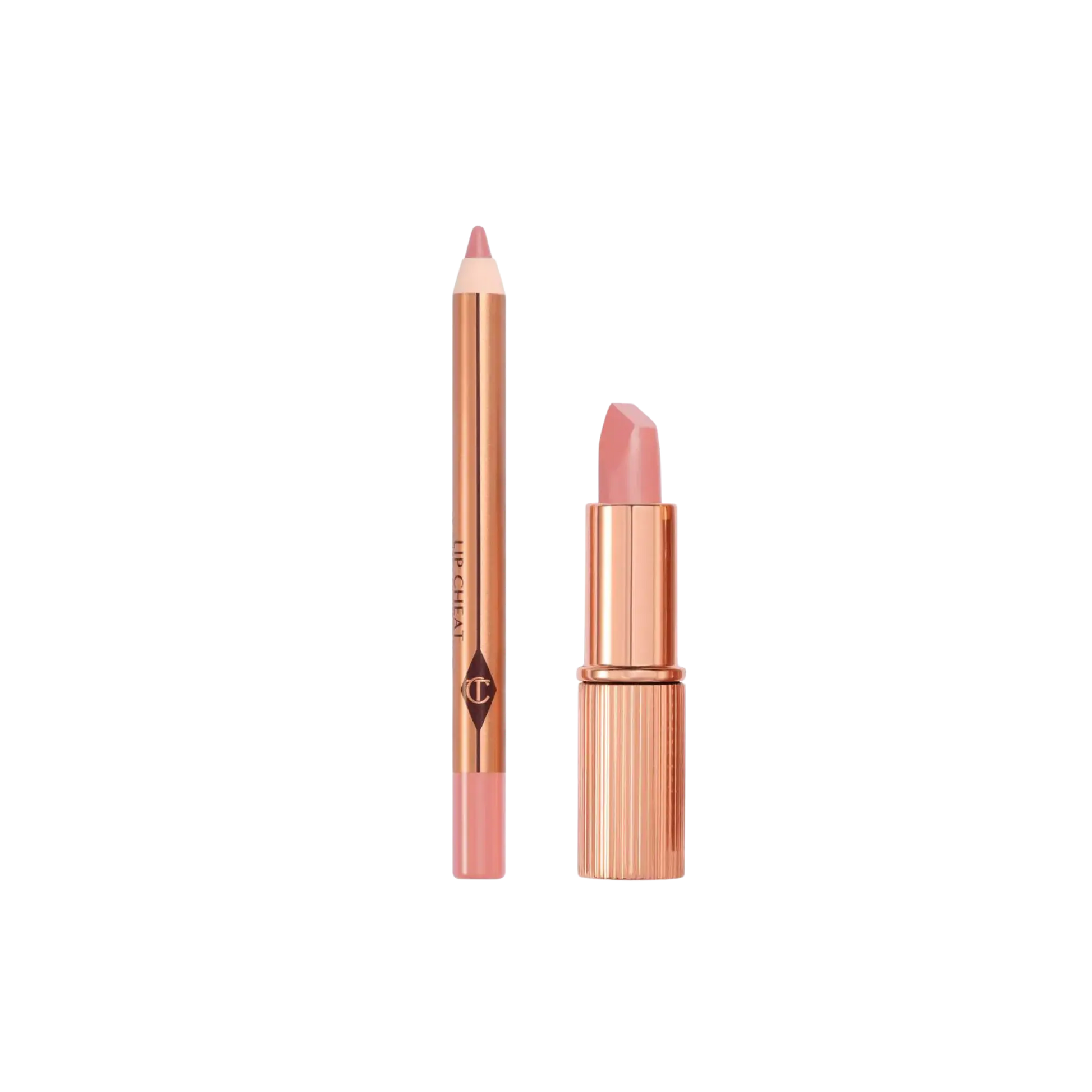 Набор для губ - Charlotte Tilbury Mini Pillow Talk Lipstick & Liner Set / Pillow Talk Fair Findy Uzbekistan