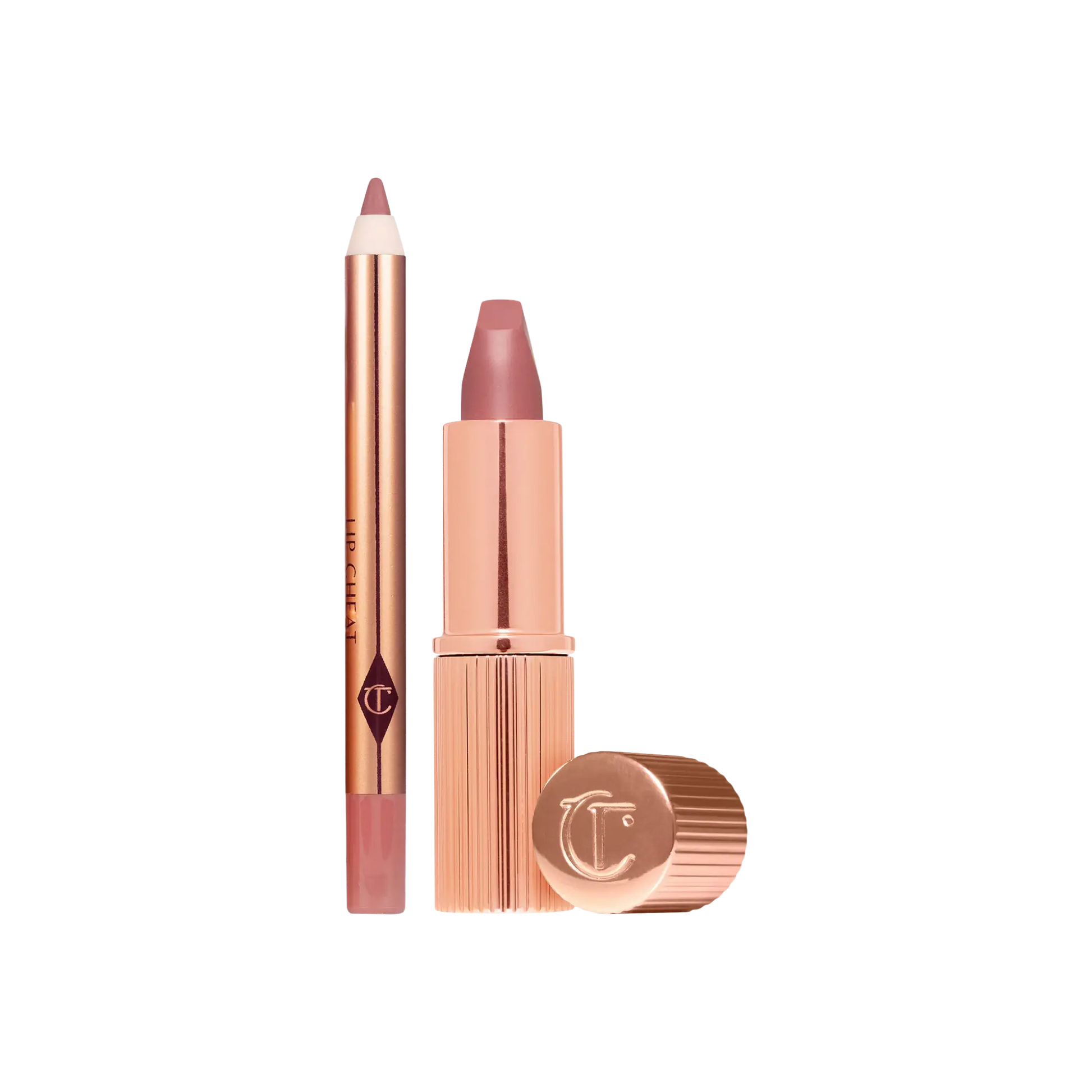 Набор для губ - Charlotte Tilbury Mini Pillow Talk Lipstick & Liner Set / Pillow Talk Findy Uzbekistan