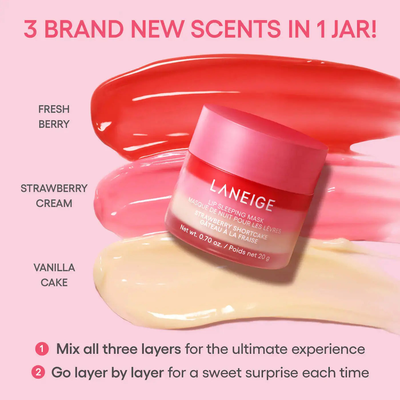 Набор для губ Laneige - Berry Sweet Lip Treatment Minis / Trio Set Findy Uzbekistan