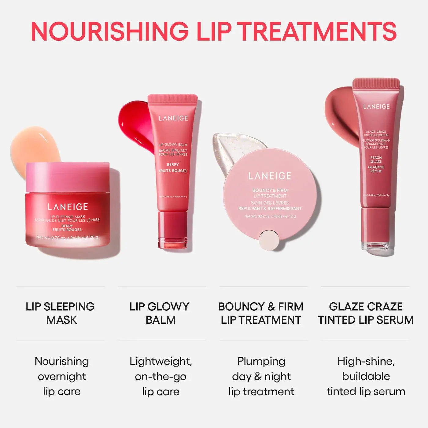 Набор для губ Laneige - Berry Sweet Lip Treatment Minis / Trio Set Findy Uzbekistan