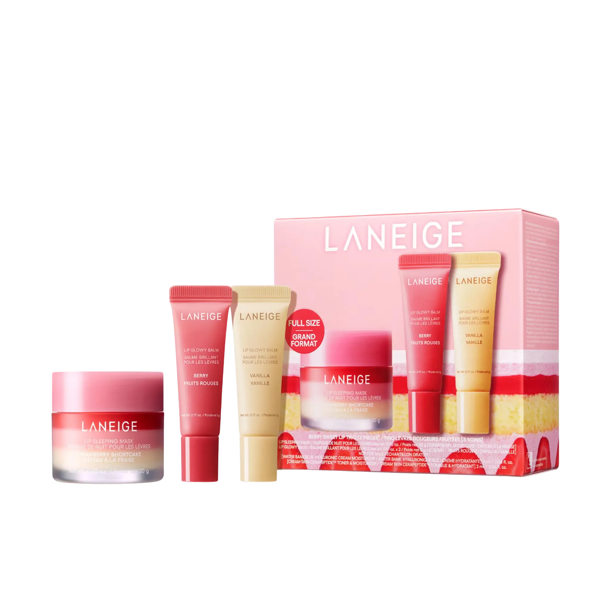 Набор для губ Laneige - Berry Sweet Lip Treatment Minis / Trio Set Findy Uzbekistan