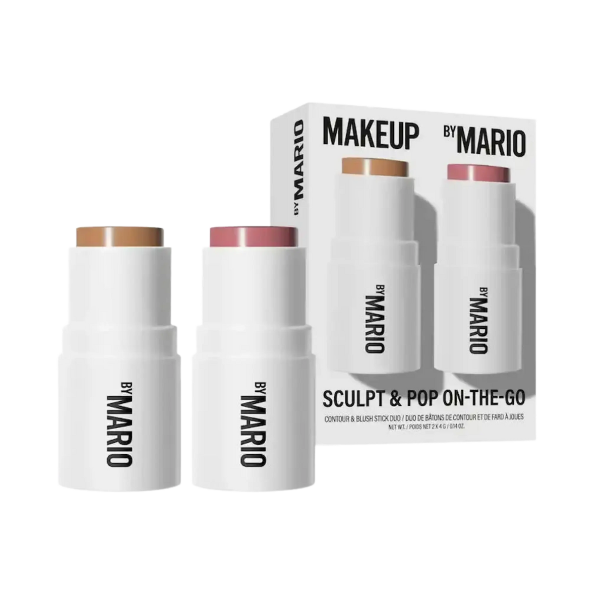 Набор для макияжа Makeup by Mario Mini Sculpt & Pop On-The-Go / Light Medium / Dysty Rose MAKE UP BY MARIO