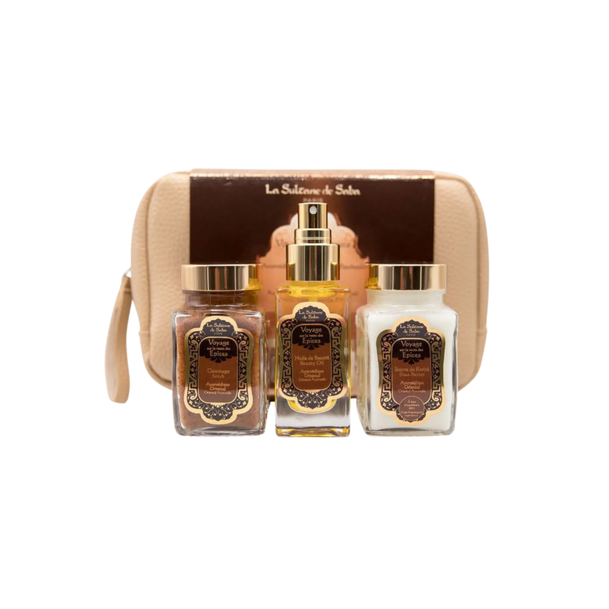 Набор для тела La Sultane de Saba - Body Gift Set Ayurvedic Treatment Amber Vanilla Patchouli / Journey To The Spices Route Findy Uzbekistan