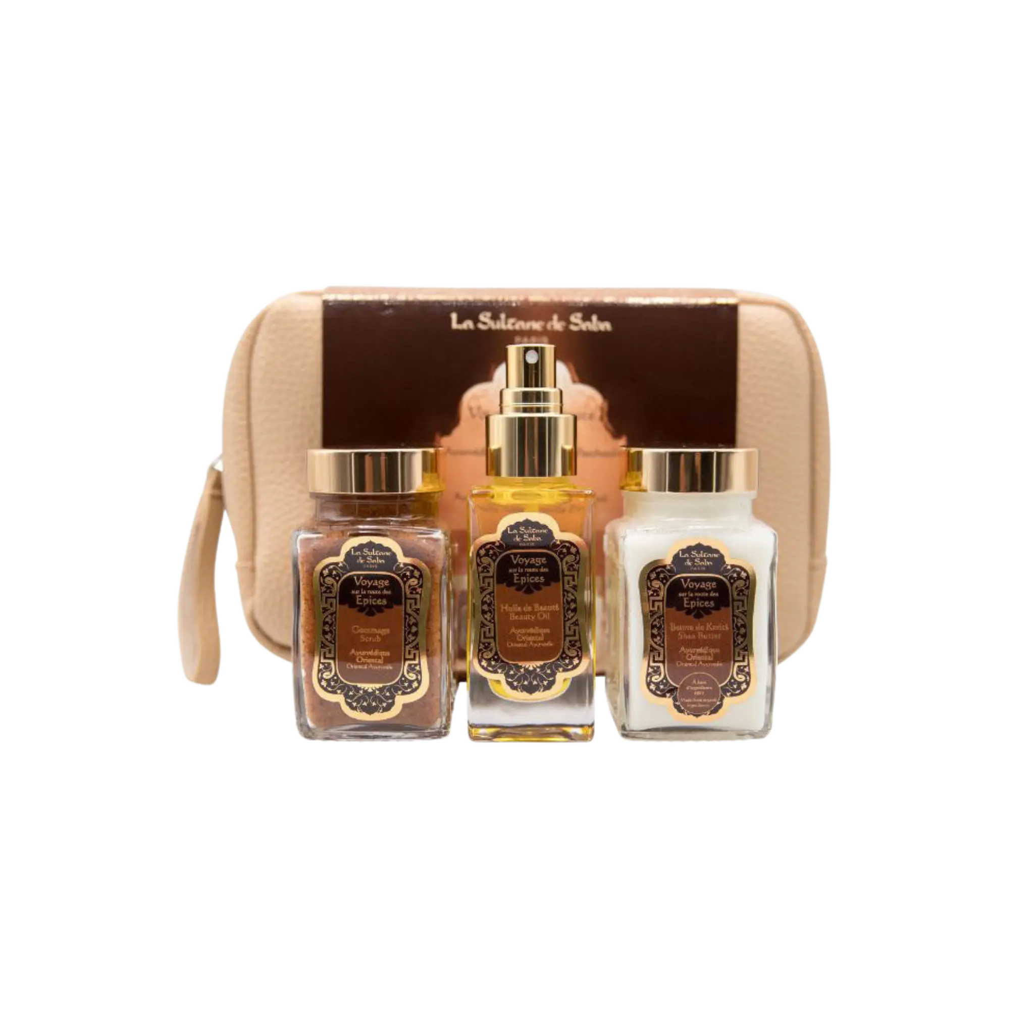 Набор для тела La Sultane de Saba - Body Gift Set Ayurvedic Treatment Amber Vanilla Patchouli / Journey To The Spices Route Findy Uzbekistan