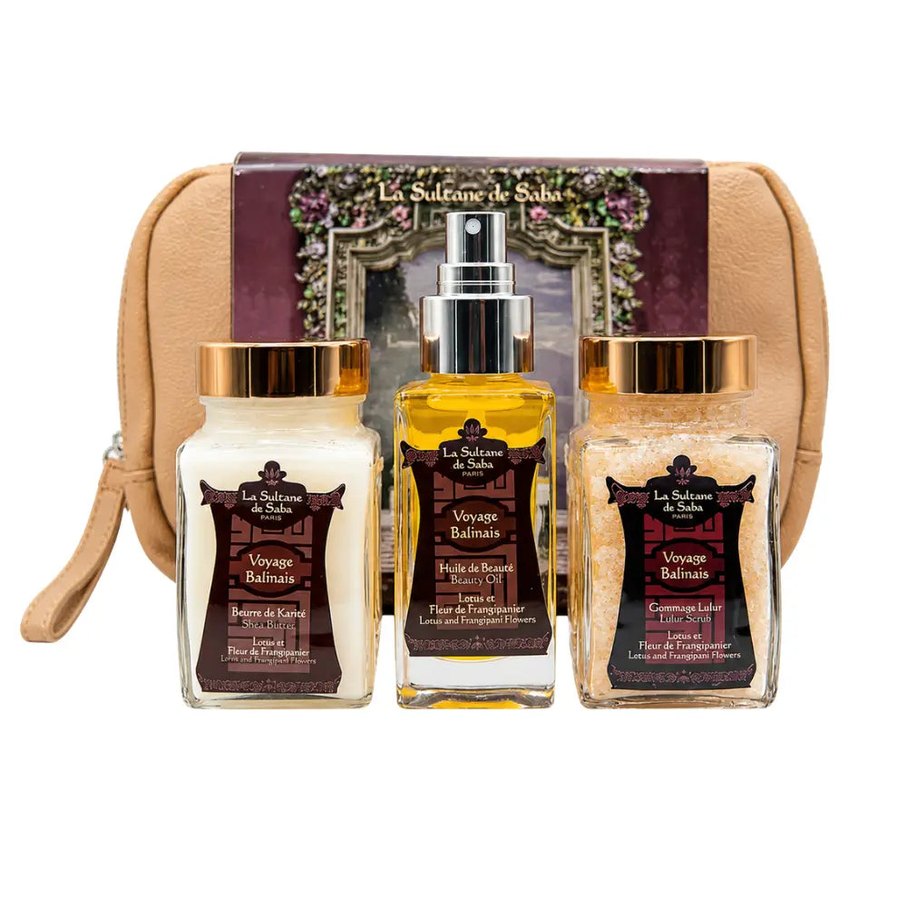 Набор для тела | La Sultane de Saba | Bali Body Gift Set - Lotus and Frangipani Flowers Journey To Bali Findy Uzbekistan