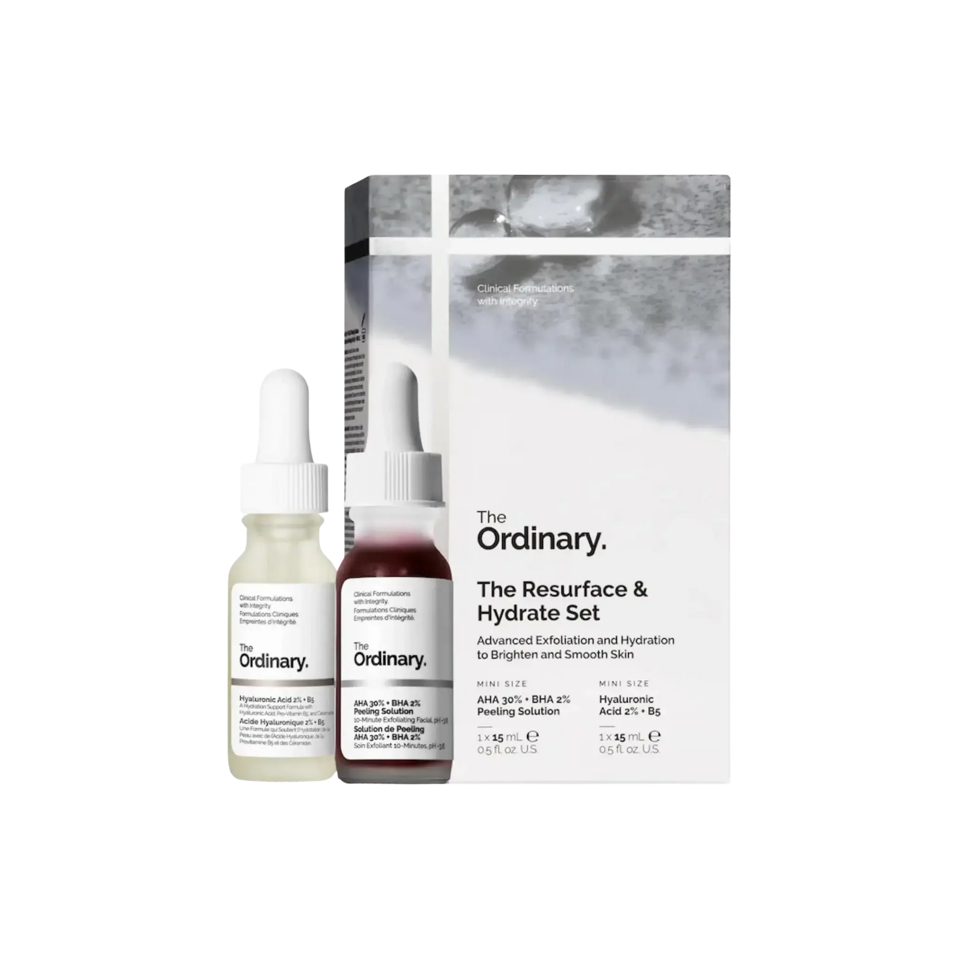 Набор для ухода The Ordinary The Resurface & Hydrate Set with Hyaluronic Acid + AHA Findy Uzbekistan