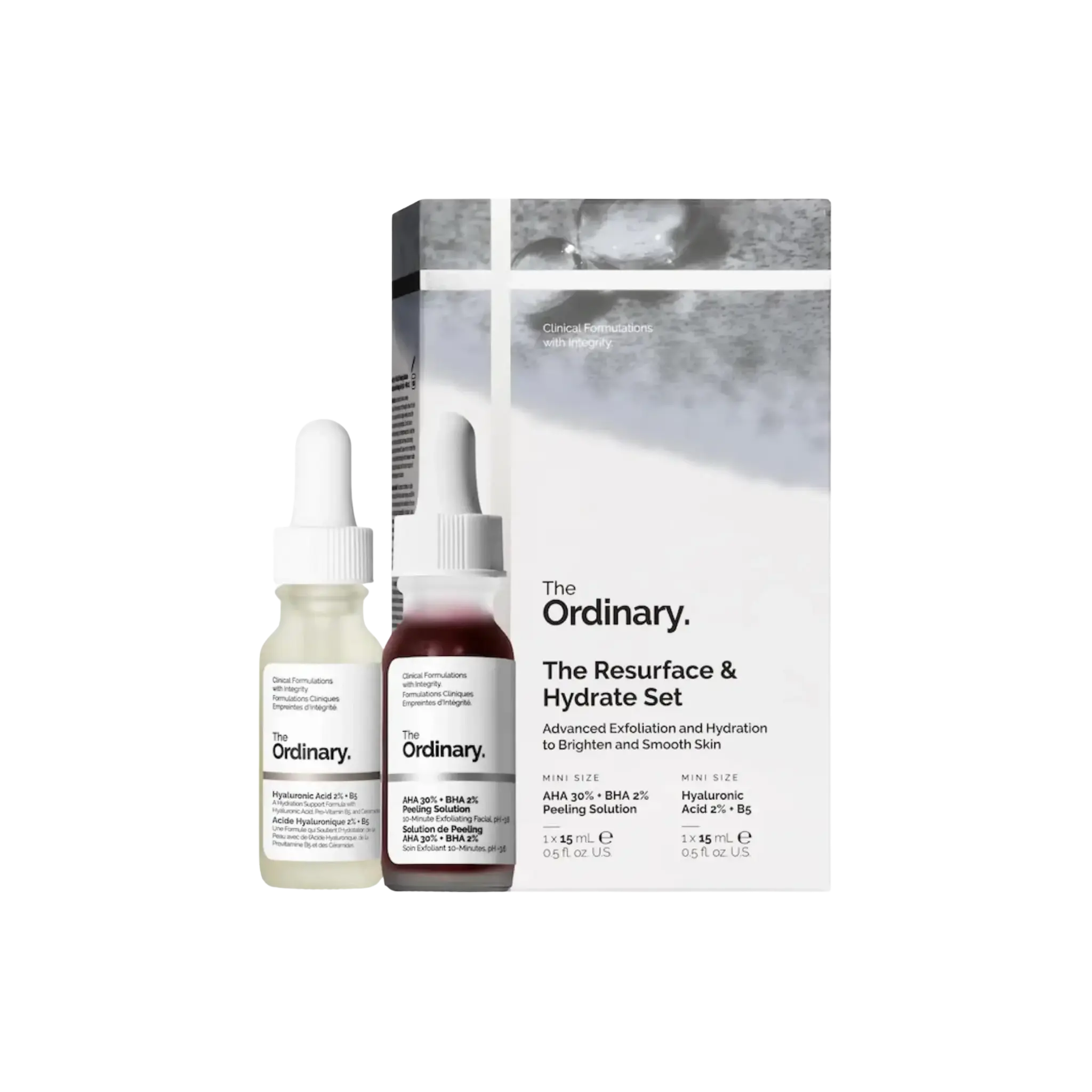 Набор для ухода The Ordinary The Resurface & Hydrate Set with Hyaluronic Acid + AHA Findy Uzbekistan