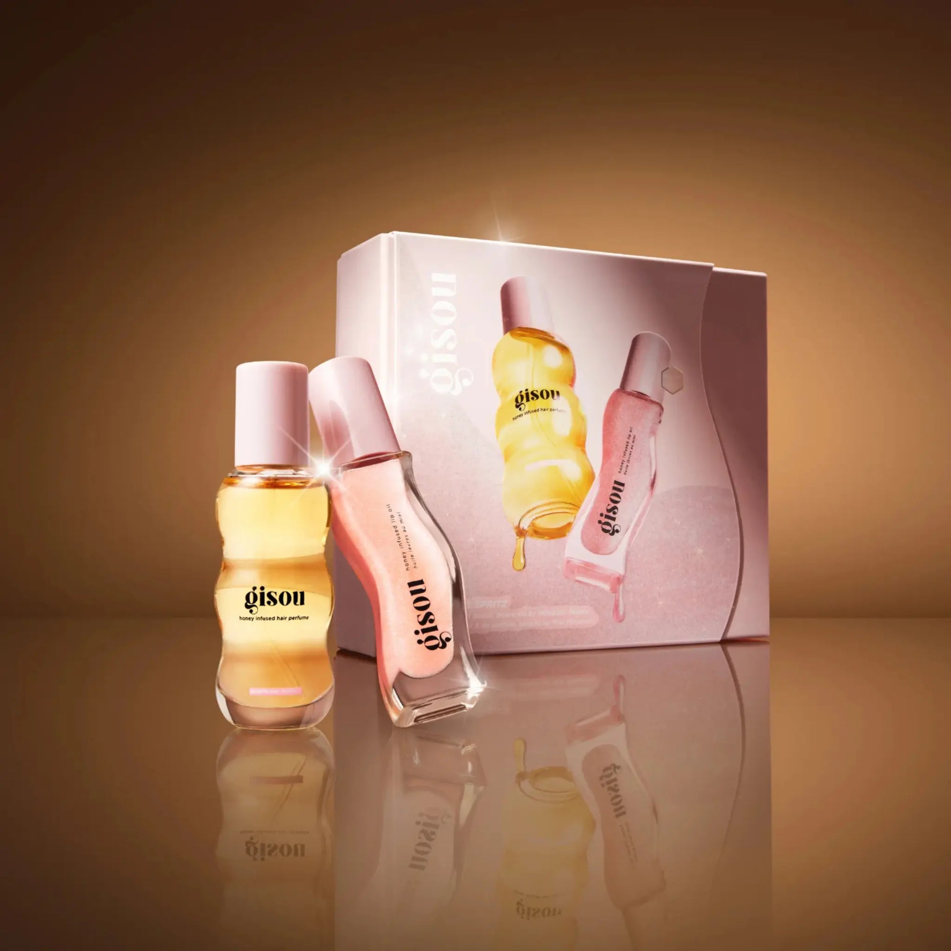 Набор для волос и губ Gisou — Sparkle & Spritz Set Findy Uzbekistan