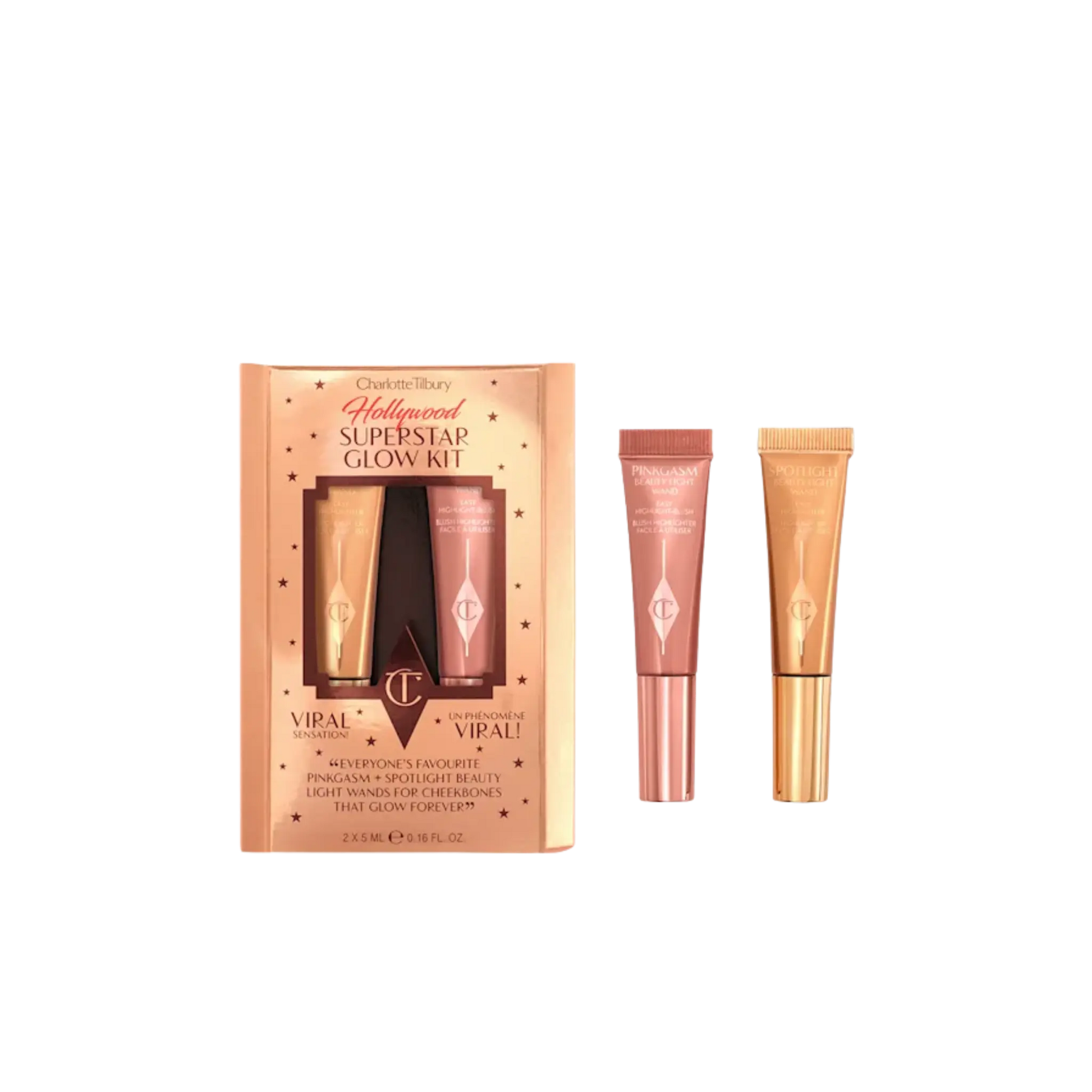 Набор хайлайтер и румяна Charlotte Tilbury — Mini Hollywood Superstar Findy Uzbekistan