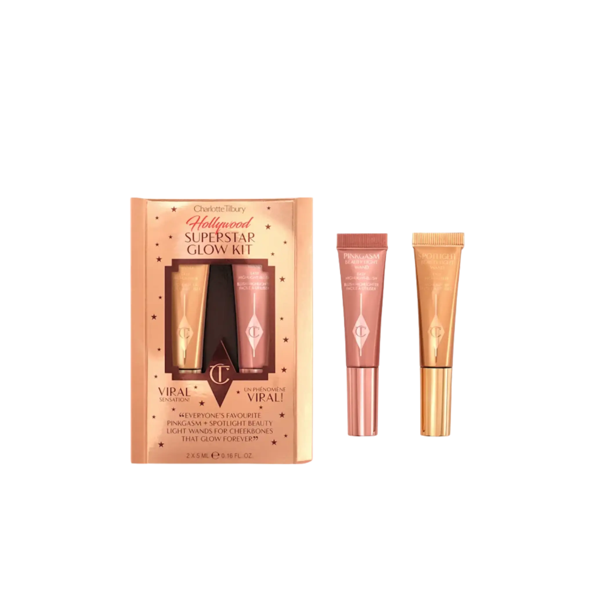 Набор хайлайтер и румяна Charlotte Tilbury — Mini Hollywood Superstar Findy Uzbekistan