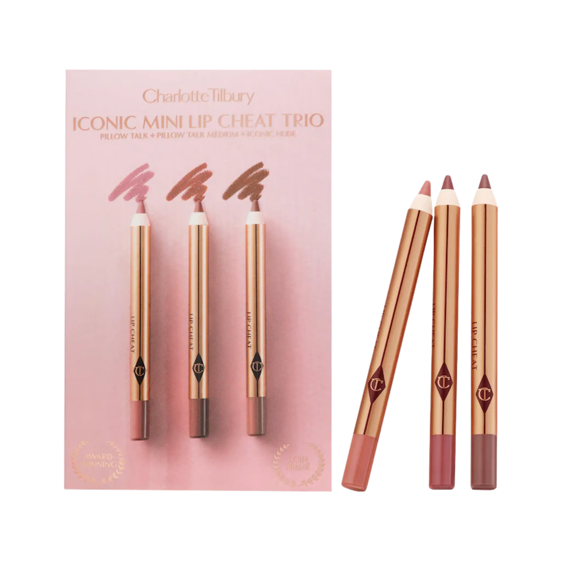 Набор мини-карандашей для губ Charlotte Tilbury — Lip Cheat / Iconic Lip Cheat Trio Findy Uzbekistan
