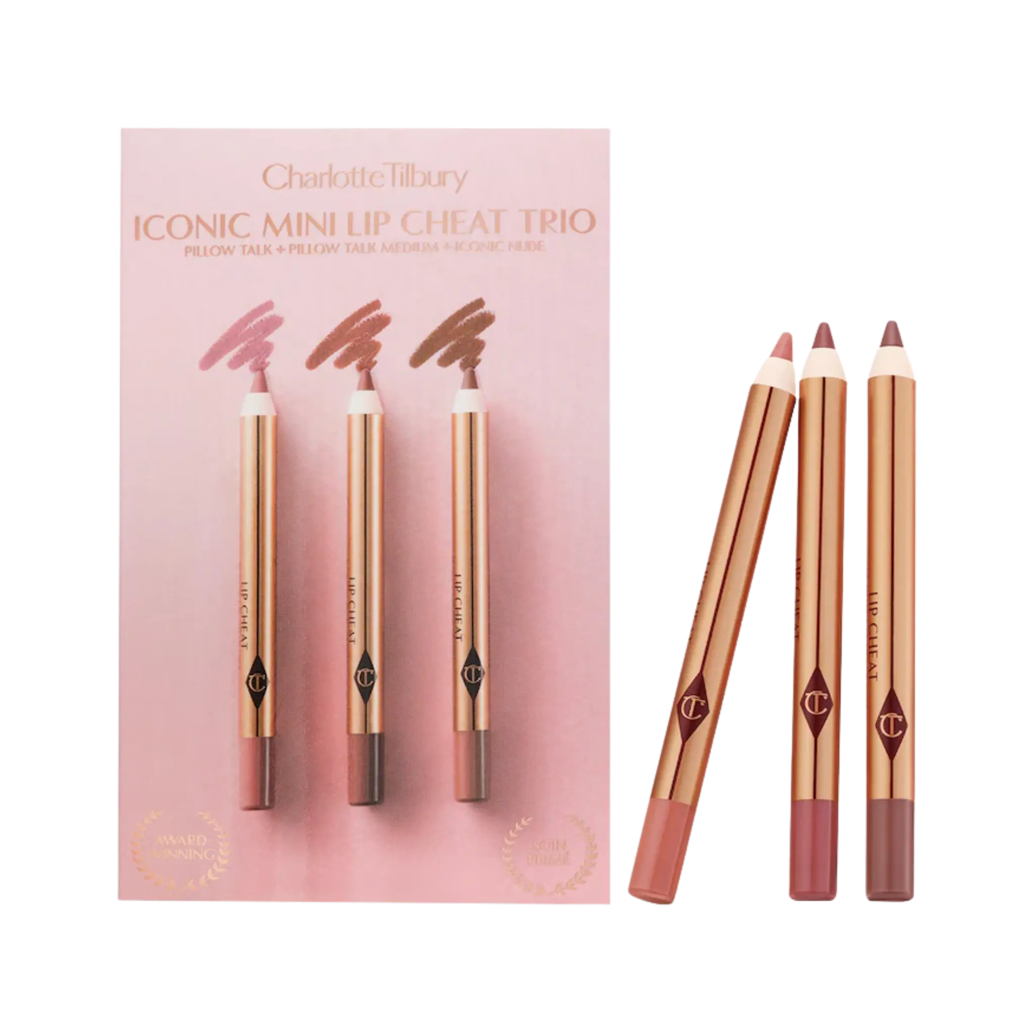 Набор мини-карандашей для губ Charlotte Tilbury — Lip Cheat / Iconic Lip Cheat Trio Findy Uzbekistan