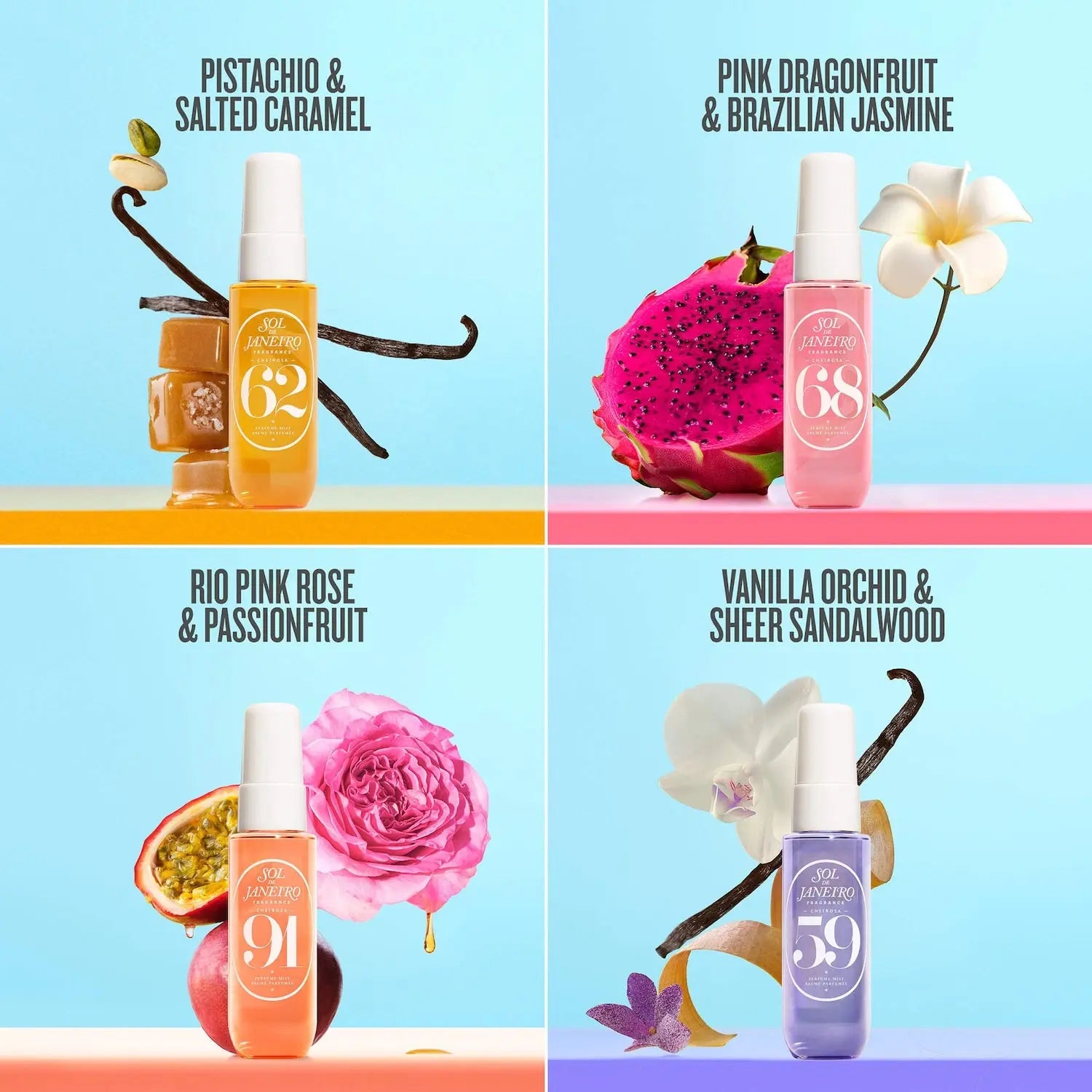 Набор парфюмированных мистов / Sol de Janeiro Cheirosa Perfume Mist Discovery Gift Set Findy Uzbekistan