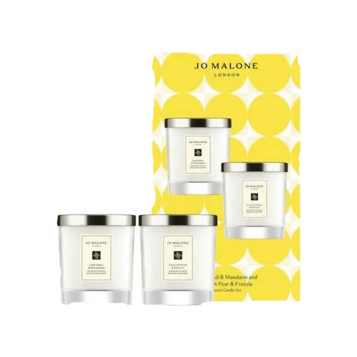 Набор свечей / Lime Basil & Mandarin and English Pear & Freesia Candle Gift Set Findy Uzbekistan
