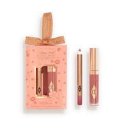 Набор для губ Charlotte Tilbury Mini Pillow Talk Glossy Lip Duos / оттенок Pillow Talk Medium Charlotte Tilbury