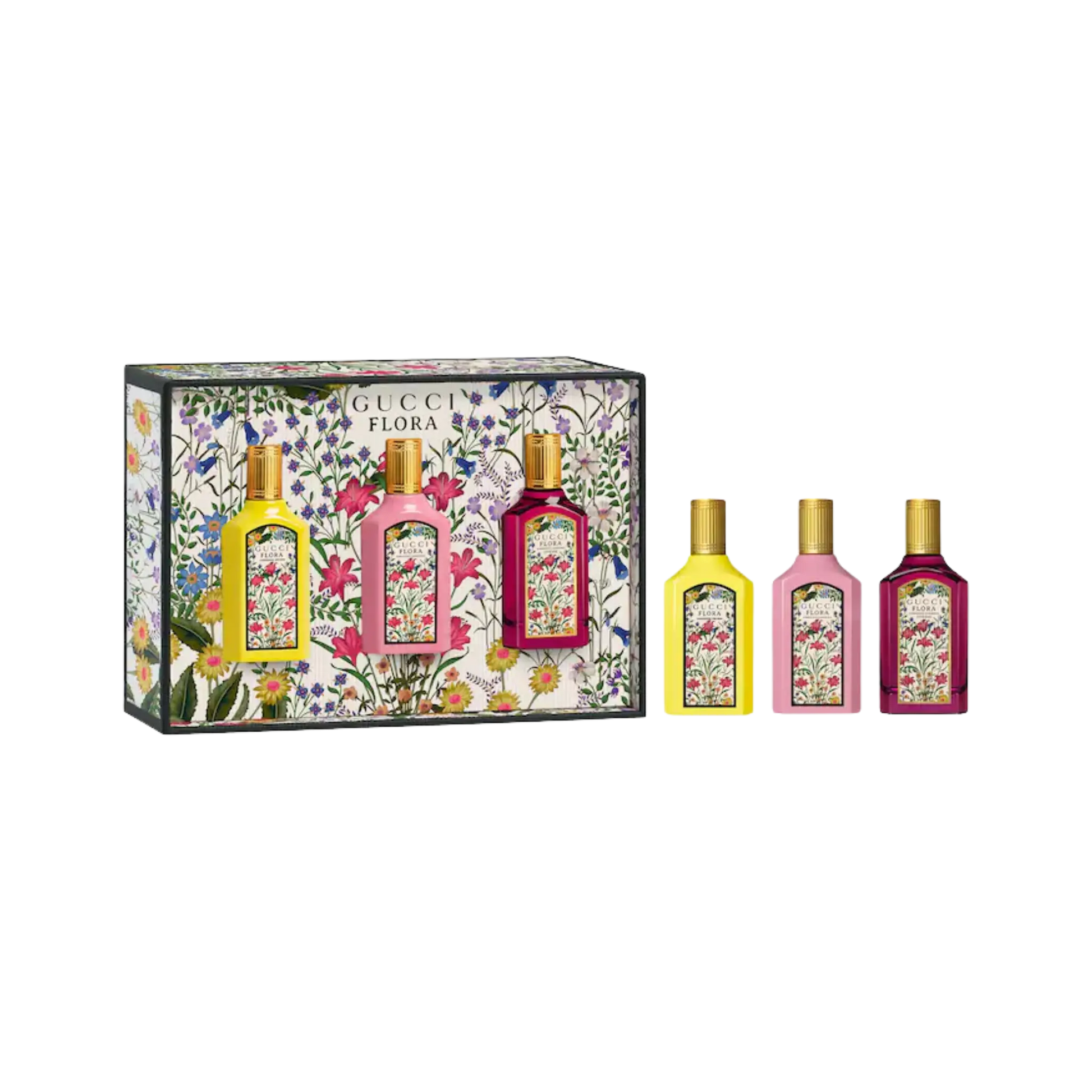 Парфюмерный набор Gucci Flora Mini Trio / 3×5 мл Findy Uzbekistan