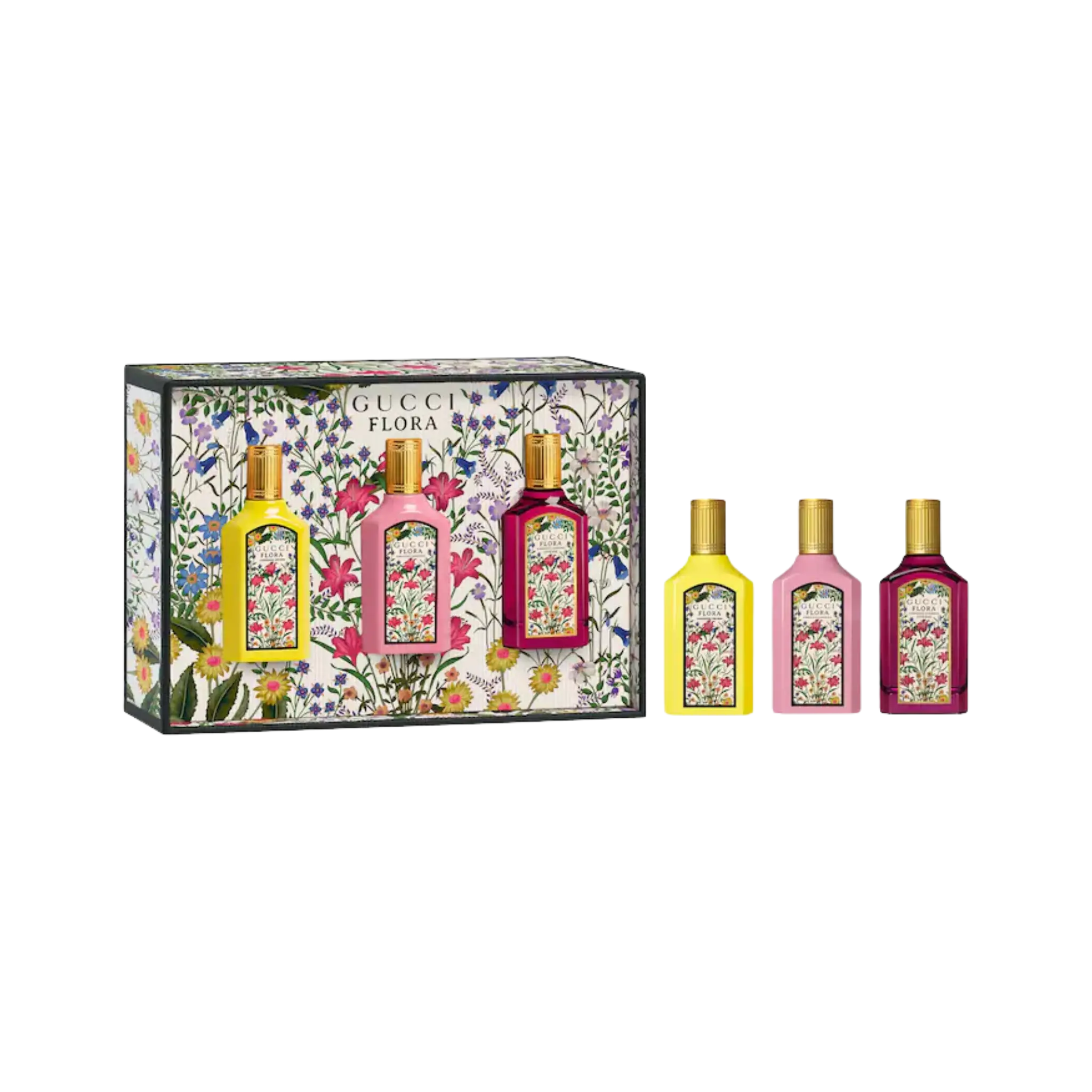 Парфюмерный набор Gucci Flora Mini Trio / 3×5 мл Findy Uzbekistan