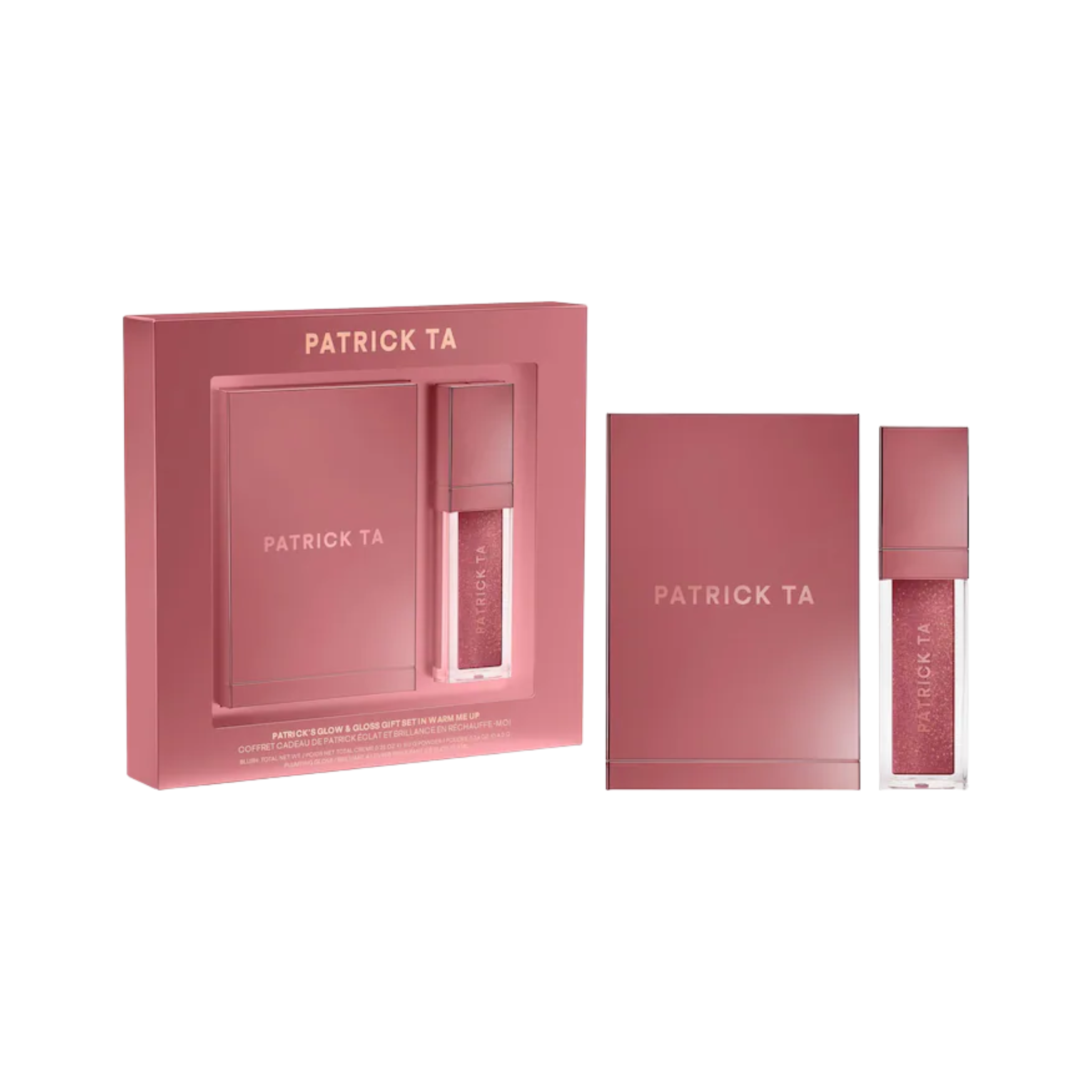 Набор Patrick TA Patrick’s Glow and Gloss Set: Major Headlines Blush Duo and Lip Gloss Makeup Gift Set Findy Uzbekistan