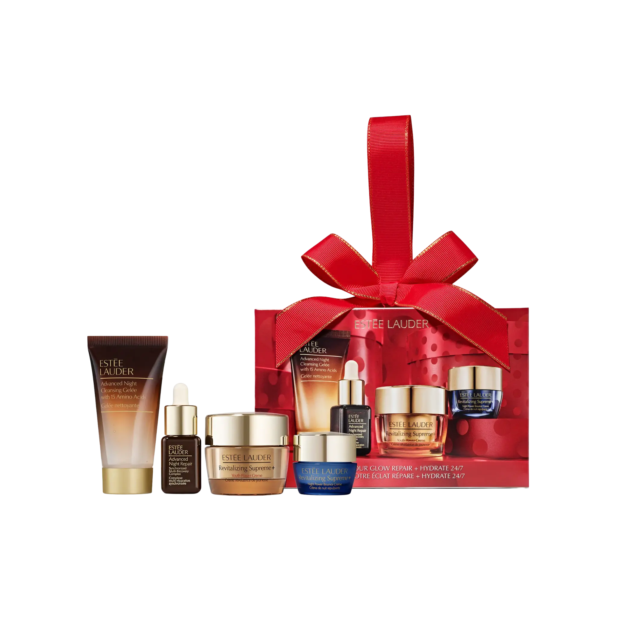 Подарочный набор Estée Lauder - Unwrap Your Glow Revitalizing Supreme+ Skincare Starter Findy Uzbekistan