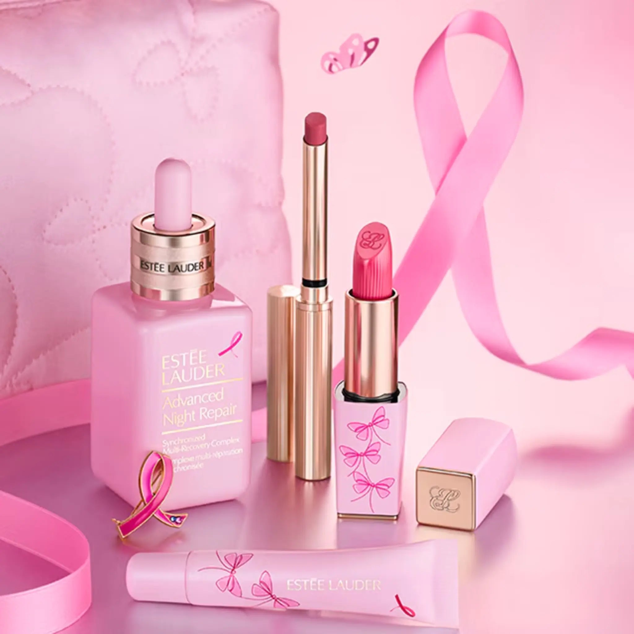 Подарочный набор Transforming Hope Lip Collection Pink Ribbon Makeup Gift Set Findy Uzbekistan