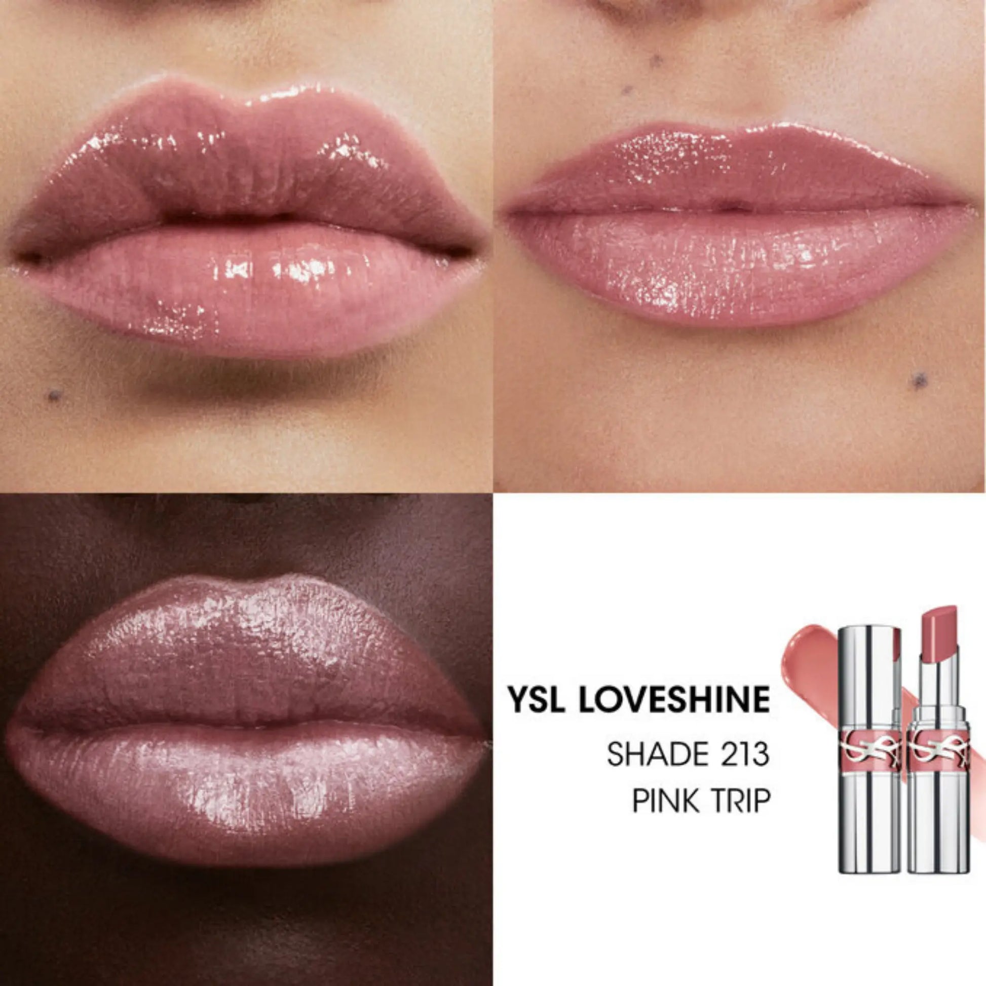 Помада для губ YSL - Loveshine Lip Oil Stick / 213 Pink Trip Findy Uzbekistan