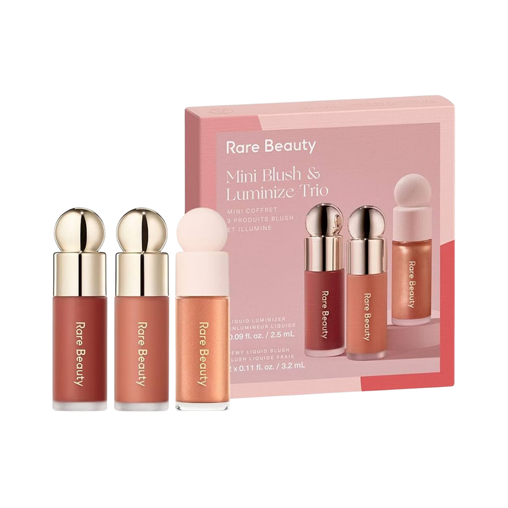 Набор для макияжа Rare Beauty by Selena Gomez Mini Blush and Luminize Trio Rare beauty