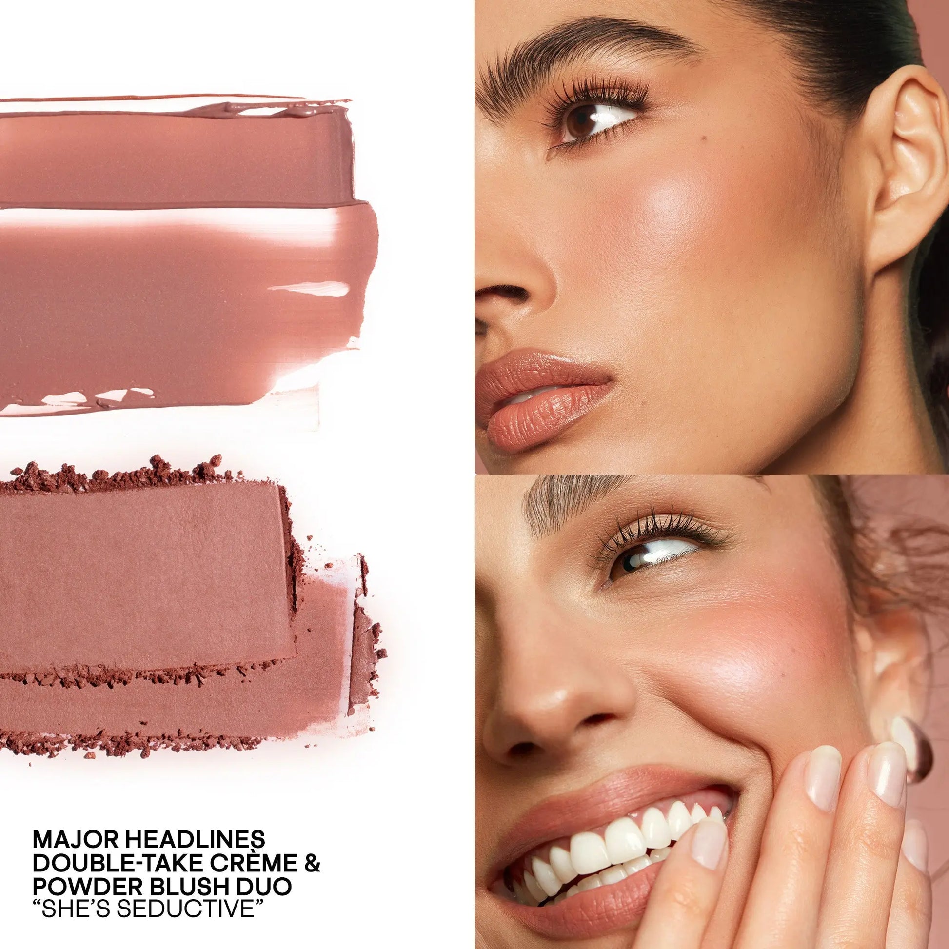 Румяна / PATRICK TA Major Headlines Double-Take Crème & Powder Blush Duo / She's Seductive / mini Findy Uzbekistan