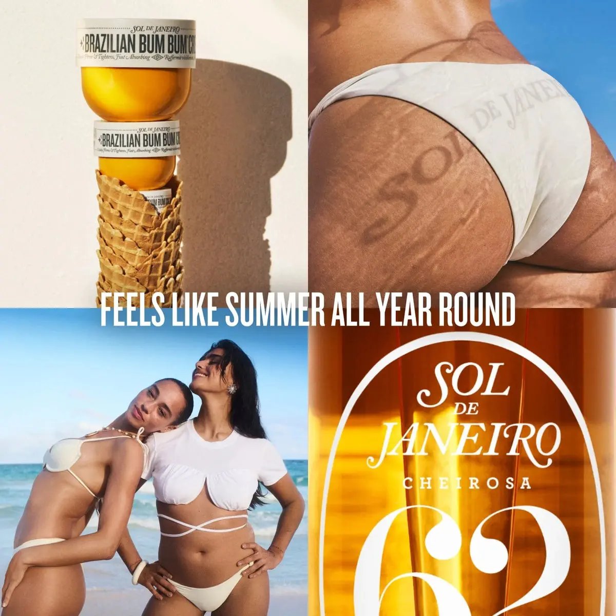 Парфюмированный мист для тела и волос Sol de Janeiro Cheirosa 62 Bum Bum Hair & Body Refillable Perfume Mist / 240 ml Sol De Janeiro