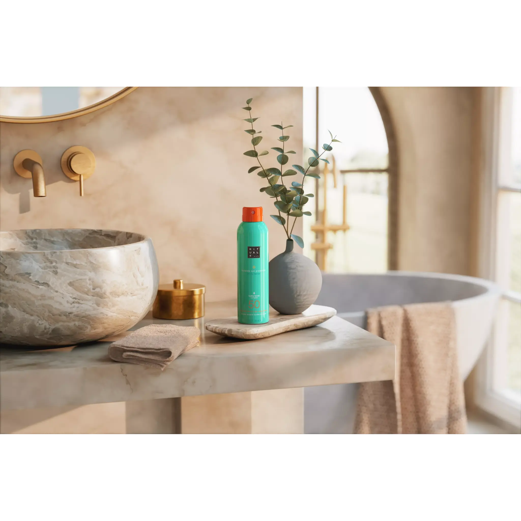 Солнцезащитный спрей для тела Rituals — The Ritual of Karma Sun Protection Milky Spray / SPF 50 Findy Uzbekistan