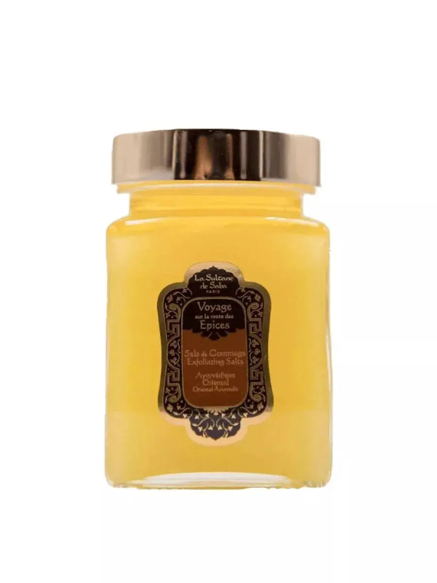 Соляной скраб La Sultane de Saba - Salt Scrub Ayurvedic Treatment Amber Vanilla Patchouli / Journey To The Spices Route Findy Uzbekistan