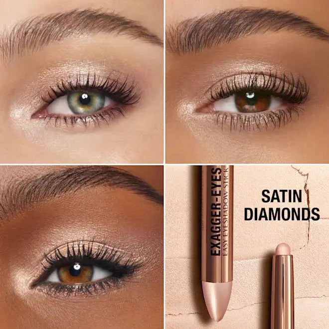 Тени-стик / Charlotte Tilbury Exagger-Eyes Easy Eyeshadow Stick / Satin Glow / Satin Diamonds Charlotte Tilbury