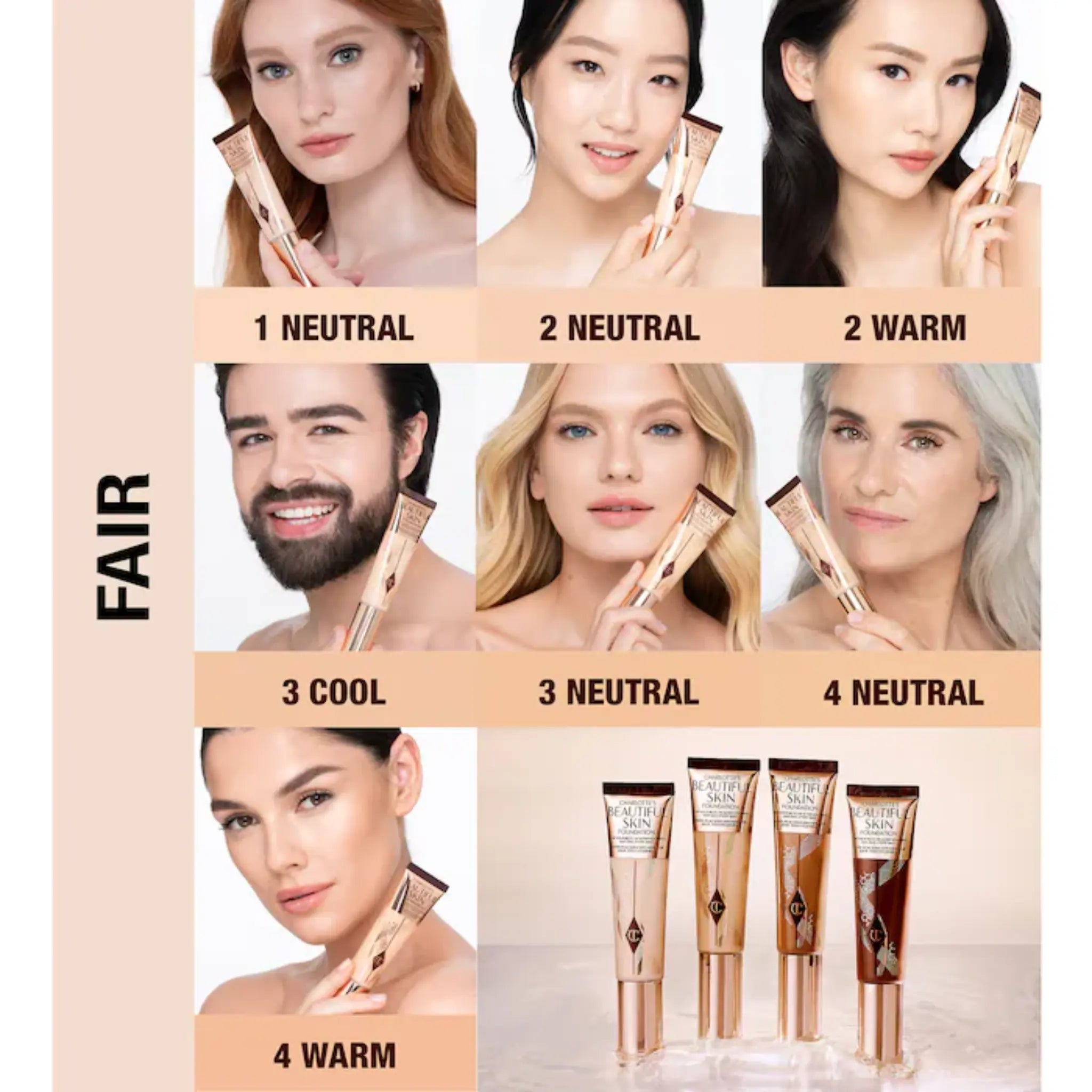 Тональный крем Charlotte Tilbury Beautiful Skin Foundation / 3 Neutral Findy Uzbekistan