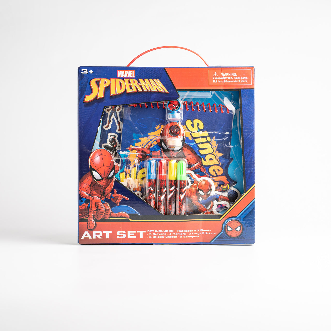 Marvel Avengers Spiderman Coloring Art Set with Stickers and Stampers