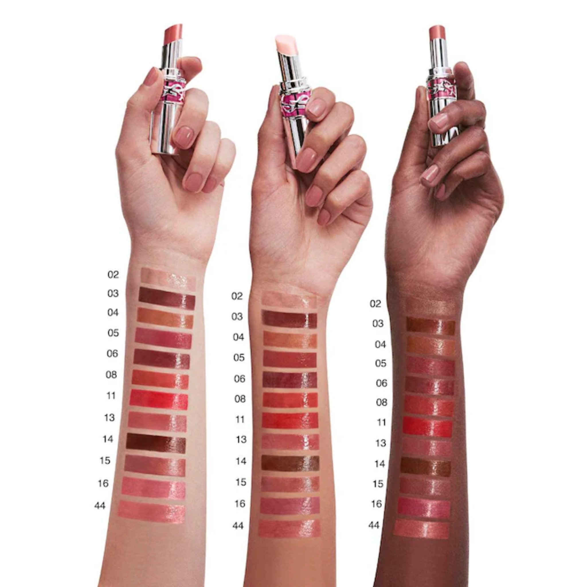 Блеск-стик для губ YSL Candy Glaze / #02 healthy glow plumper - clear with pink hue Findy Uzbekistan