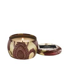 VOLUSPA Mini Forbidden Fig Decorative Tin Candle