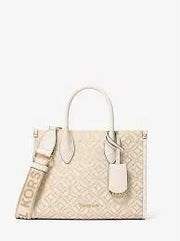 Mirella Small Metallic Logo Jacquard Crossbody Bag Mickael Kors